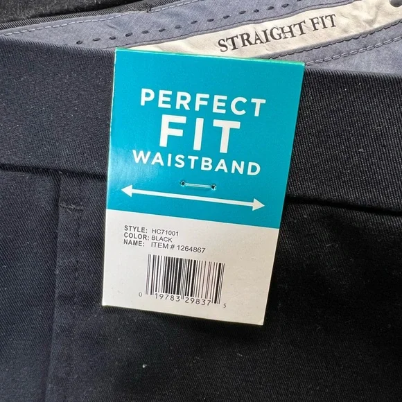 Haggar 38 x 30 Men's Black Dress Pants - Picture 3 of 7